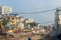 Dự án đường Vành đai 2,5 đoạn Nguyễn Trãi - Đầm Hồng bước vào giai đoạn nước rút