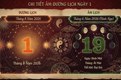 Lịch âm hôm nay 1/8 - tra cứu lịch âm thứ Bảy ngày 1/8/2026