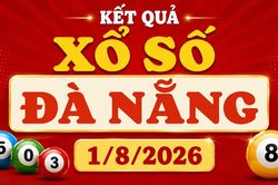 XSDNA 1/8 - Kết quả xổ số Đà Nẵng hôm nay 1/8/2026