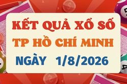 XSHCM 1/8 - Kết quả xổ số TP.HCM hôm nay 1/8/2026