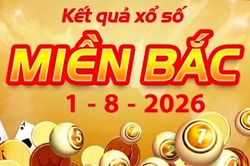XSMB 1/8 - Kết quả XSMB hôm nay thứ Bảy ngày 1/8/2026
