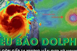 Siêu bão Dolphin giảm còn cấp 16 nhưng vẫn cực kỳ nguy hiểm, Biển Đông sắp hứng gió mạnh