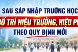 Sau sáp nhập trường học, bố trí hiệu trưởng, hiệu phó theo quy định mới