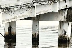 Trụ cầu Rạch Ráng bị nứt