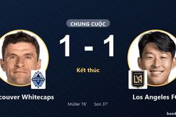 Chia điểm, Vancouver Whitecaps và Los Angeles FC cùng giành vé vòng 1/16