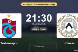Nhận định Trabzonspor vs Udinese: đội hình dự kiến