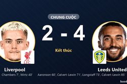 Leeds United ngược d&ograve;ng hạ Liverpool trong trận cầu 6 b&agrave;n tại Chicago