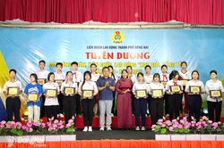 Tuyên dương 665 con công nhân, lao động Học giỏi, sống tốt