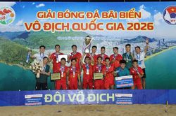 Đà Nẵng giành ngôi vô địch Giải bóng đá bãi biển năm 2026