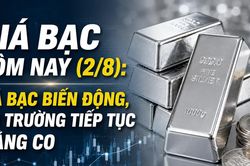 Giá bạc hôm nay (2/8): Giá bạc biến động, thị trường tiếp tục giằng co