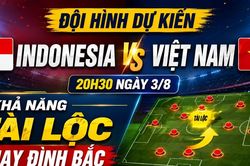 Đội hình dự kiến Indonesia vs Việt Nam (20h30 ngày 3/8): Khả năng Tài Lộc thay Đình Bắc