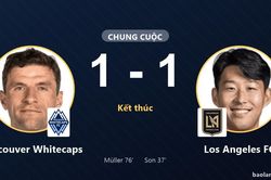 Hòa Los Angeles FC, Vancouver Whitecaps giữ ngôi đầu và cùng đi tiếp