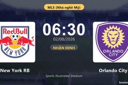 Nhận định New York RB vs Orlando City: đội hình dự kiến