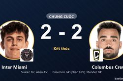 Inter Miami giành vé, Columbus Crew nín thở sau trận hòa 2-2