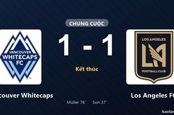 Thống kê trận đấu Vancouver Whitecaps 1-1 Los Angeles FC: Hai đội chia điểm
