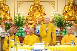 Ban Trị sự GHPGVN TP.Hải Phòng thăm trường hạ Trung tâm Phật giáo Hùng Vương