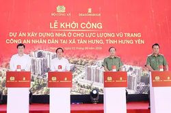 Khởi công Dự án Nhà ở với quy mô hơn 1.400 căn cho lực lượng Công an tại tỉnh Hưng Yên