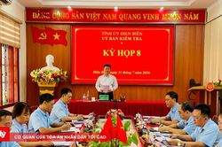 UBKT Tỉnh ủy Điện Biên xem xét, yêu cầu đẩy nhanh các dự án chậm tiến độ