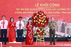 Khởi c&ocirc;ng gần 1.400 căn hộ cho lực lượng C&ocirc;ng an tại Hưng Y&ecirc;n