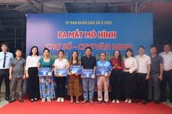 Xã Ô Diên ra mắt chợ số thông minh