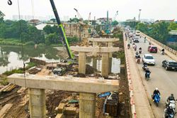 H&agrave; Nội đẩy nhanh tiến độ thi c&ocirc;ng cầu Mai Lĩnh