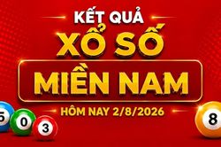 XSMN 2/8 - Kết quả XSMN hôm nay chủ nhật 2/8/2026