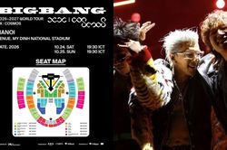 Sơ đồ, giá vé concert BIGBANG tại Hà Nội: 'Khu lẩu' hơn 10 triệu, tiếc vì ít vé đứng