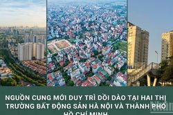 Bất động sản Hà Nội dẫn dắt bởi khu vực trung tâm, Thành phố Hồ Chí Minh sôi động tại khu vực mở rộng