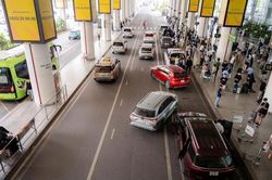 Chính thức áp dụng phân luồng giao thông mới tại sân bay Nội Bài
