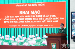 Văn phòng Bộ Quốc phòng tập huấn về hệ thống quản lý chất lượng ISO 9001:2015 tại phía Nam