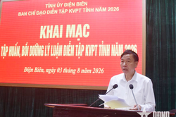 Điện Biên: Tổ chức Hội nghị tập huấn, bồi dưỡng lý luận diễn tập khu vực phòng thủ tỉnh năm 2026