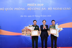 Phiên họp giữa ba Bộ Quốc phòng - Bộ Công an - Bộ Ngoại giao: Phối hợp để đáp ứng tốt hơn yêu cầu, nhiệm vụ 'trọng yếu, thường xuyên' của quốc phòng, an ninh, đối ngoại