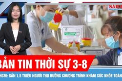 Bản tin thời sự 3-8: Gần 1,5 triệu người dân TPHCM thụ hưởng chương trình khám sức khỏe toàn dân