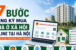 [INFOGRAPHIC] 7 bước đăng ký mua nhà ở xã hội online tại Hà Nội