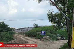 Dừng vận chuyển, tập kết rác tại bãi rác Sầm Sơn