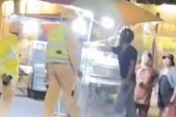 Người đ&agrave;n &ocirc;ng đấm CSGT khi bị y&ecirc;u cầu kiểm tra nồng độ cồn