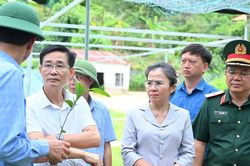Phó Bí thư Tỉnh ủy Võ Thị Minh Sinh làm việc với các xã khu vực Quế Phong về tình hình phát triển dược liệu