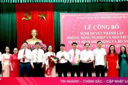 Phường Thành Sen công bố quyết định thành lập Phòng Nông nghiệp và Môi trường