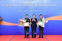 Hội nghị Ngoại giao 33: Thực hiện hiệu quả Quy chế phối hợp ba Bộ: Quốc ph&ograve;ng, C&ocirc;ng an v&agrave; Ngoại giao