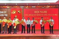Quảng Trị điều động, bổ nhiệm 8 cán bộ lãnh đạo