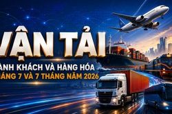 Infogaphic | Vận tải hàng hóa và hành khách tháng 7 và 7 tháng năm 2026