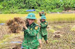 Tuổi trẻ Bộ đội Biên phòng hưởng ứng 'Ngày thứ Bảy tình nguyện'