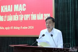 Hội nghị tập huấn, bồi dưỡng lý luận và tổ chức, phương pháp diễn tập khu vực phòng thủ tỉnh năm 2026