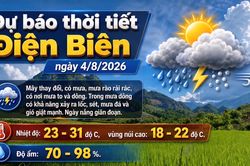 Bản tin Dự báo thời tiết ngày 4/8/2026