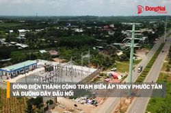 [Video] Đóng điện thành công Trạm biến áp 110kV Phước Tân và đường dây đấu nối