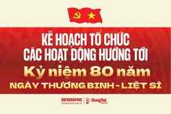 [Infographic] Kế hoạch tổ chức các hoạt động hướng tới kỷ niệm 80 năm ngày Thương binh - Liệt sĩ