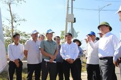 Đẩy nhanh thi công tuyến đường kết nối quốc lộ 1 với cảng Đề Gi