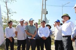 Đẩy nhanh thi công tuyến đường kết nối quốc lộ 1 với cảng Đề Gi