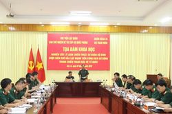 Tọa đàm nghiên cứu lý luận chiến thuật sư đoàn bộ binh được biên chế hỏa lực mạnh