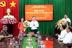 Đảng ủy phường Ninh Chử công bố quyết định về công tác cán bộ
